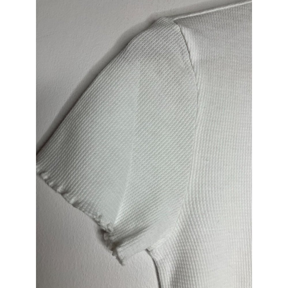 American Eagle Women's Medium Y2K Style White Knit Top New - Picture 3 of 8